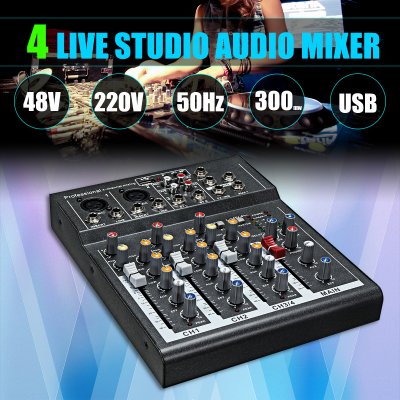 Wholesale Mini 4 Channel Karaoke Audio Mixer From China