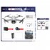 Mini 4 RC Drone with Cam 4k HD Foldable Mini Drone Wifi Optical Flow Positioning Obstacles Advoidance White 1 Battery