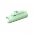 Mini 5000mah Pocket Power Bank with Led Flashlight Wireless Portable Fast Charging Emergency Green for IOS
