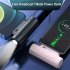 Mini 5000mah Pocket Power Bank with Led Flashlight Wireless Portable Fast Charging Emergency Black for IOS