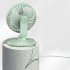 Mini Air Conditioner Fan USB Shaking Head Low Noise Rechargeable Fan  white