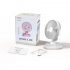 Mini Air Conditioner Fan USB Shaking Head Low Noise Rechargeable Fan  Pink
