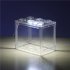 Mini Aquarium with Light Fishbowl for Home Office Tea Table Decoration Black