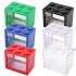 Mini Aquarium with Light Fishbowl for Home Office Tea Table Decoration Black