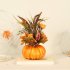 Mini Artificial Pumpkins Maple Leaves Decoration for Halloween Party Style 1