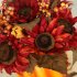 Mini Artificial Pumpkins Maple Leaves Decoration for Halloween Party Style 1