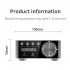 Mini Audio Bluetooth compatible 5 0 Hifi Digital Amplifier Hifi Fever Audio Mp3 Player Lossless Player  US Plug  silver  Kit 