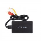 Mini Av To Hdmi compatible 1080p High definition Video Converter Hd Video Converter Box Black