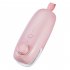 Mini Bag Sealer Usb Rechargeable Portable Kitchen Hand Sealing Device For Bags Plastic Bags Food Storage Pink