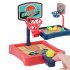 Mini Basketball  Toy Parent child Family Fun Table Game Desktop Basketball Shooting Hoop Games red