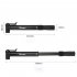 Mini Bike Pump 80PSI Portable Bicycle Tire Pump With With Vehicle Mounting Bracket And 2pcs Mounting Screws For Schrader Valve Presta Valve General Purpose blac