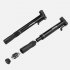 Mini Bike Pump 80PSI Portable Bicycle Tire Pump With With Vehicle Mounting Bracket And 2pcs Mounting Screws For Schrader Valve Presta Valve General Purpose blac