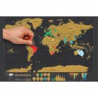 Mini Black Scratch Off Paper World Map Poster 42 3   30cm 42 3   30cm