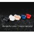 Mini Bluetooth compatible Headset Version 5 1 2 4ghz Invisible In ear Stereo Monaural Headset 50mah Battery Noise Canceling Earphone White