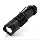 Mini CREE flashlight with 360 lumens  rugged metal construction and adjustable focus