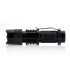 Mini CREE flashlight with 360 lumens  rugged metal construction and adjustable focus