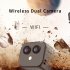Mini Camera 1080P Dual Lens Camera 170   Wide Angle Easy Operating Clear Night Vision Lightweight Portable Premium Cams black
