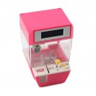 Mini Candy Grabber Catcher Crane Lazy Person Alarm Clock Machine Arcade Sanwa Practical Board Games Pink