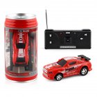 Mini Cans Remote Control Car With Light Effect Electric Racing Car Model Toys For Children Birthday Gifts red