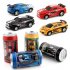 Mini Cans Remote Control Car With Light Effect Electric Racing Car Model Toys For Children Birthday Gifts orange