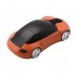 Mini Car Shape 2 4G Wireless Mouse Receiver with USB Interface for Notebooks Desktop Computers Orange