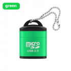 Mini Card  Reader Micro SD Card Usb 2.0 480Mbps Mobile Phone High Speed Tf Memory Green