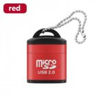 Mini Card  Reader Micro SD Card Usb 2.0 480Mbps Mobile Phone High Speed Tf Memory Red