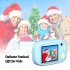Mini Cartoon Kids Digital Camera 26MP 1080P Video Camera Camcorder 2 4 Inch IPS Screen Dual Camera Lens Shockproof for Children Sky blue cat
