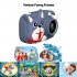 Mini Cartoon Kids Digital Camera 26MP 1080P Video Camera Camcorder 2 4 Inch IPS Screen Dual Camera Lens Shockproof for Children Shark Blue Dog