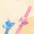 Mini Cartoon Watch Handheld Fan Automatic Adjustment Fan Toy for Kids Pink 61   60   47mm