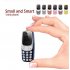 Mini Cell Phones Super Small Mobile Phones Voice Changer Bluetooth Earphones Dialer Dual SIM Low Radiation black
