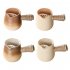 Mini Ceramic Teapot Handmade Teapots Kangfu Tea Pot Travel Tea Mug Ceramic Side Handle Jug For Carbon Furnace Electric Ceramic Furnace Gradual layer550ml  dry f