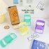 Mini Chair Shape Mobile Phone Stand Portable Cute Colorful Adjustable Folding Stool Lazy Phone Desktop Holder Purple