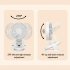 Mini Clip On Fan  Usb Rechargeable Strong Wind Desk Fan  Digital Display 3 Speeds Adjustable Bidirectional 360    Clip Fan  Super Strong Wind Mini Fan black