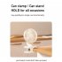 Mini Clip On Fan  Usb Rechargeable Strong Wind Desk Fan  Digital Display 3 Speeds Adjustable Bidirectional 360    Clip Fan  Super Strong Wind Mini Fan black