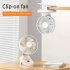 Mini Clip On Fan  Usb Rechargeable Strong Wind Desk Fan  Digital Display 3 Speeds Adjustable Bidirectional 360    Clip Fan  Super Strong Wind Mini Fan black