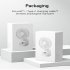 Mini Clip On Fan  Usb Rechargeable Strong Wind Desk Fan  Digital Display 3 Speeds Adjustable Bidirectional 360    Clip Fan  Super Strong Wind Mini Fan black