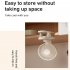 Mini Clip On Fan  Usb Rechargeable Strong Wind Desk Fan  Digital Display 3 Speeds Adjustable Bidirectional 360    Clip Fan  Super Strong Wind Mini Fan black