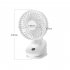 Mini Clip On Fan  Usb Rechargeable Strong Wind Desk Fan  Digital Display 3 Speeds Adjustable Bidirectional 360    Clip Fan  Super Strong Wind Mini Fan apricot