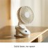 Mini Clip On Fan  Usb Rechargeable Strong Wind Desk Fan  Digital Display 3 Speeds Adjustable Bidirectional 360    Clip Fan  Super Strong Wind Mini Fan apricot