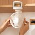 Mini Clip On Fan  Usb Rechargeable Strong Wind Desk Fan  Digital Display 3 Speeds Adjustable Bidirectional 360    Clip Fan  Super Strong Wind Mini Fan White