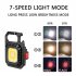 Mini Cob Keychain Light 3 Modes Usb Rechargeable Strong Magnetic Emergency Lamps Outdoor Camping Light W5130