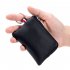 Mini Coin Purse Men Super Soft Leather Car Key Housekeeper Bags Zipper Bag Handheld Function Packs Black