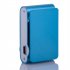 Mini Cube Clip type Mp3 Player Display Rechargeable Portable Music Speaker with Earphone Usb Cable blue
