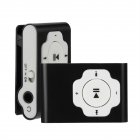 Mini Cube Mp3 Player Support Tf-card / Micro Sd Rechargeable Portable Key Music Player With Meatal Clip black