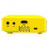 Mini DLP Projector for Movies  Games or Presentations  image projection up to 120 Inches  50 Lumens and 1000 1 contrast ratio plus HDMI  AV  VGA and USB ports
