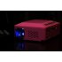 Mini DLP Projector with 150 Lumens  image projection up to 120 Inches  0 3 Inch DMD and WVGA resolutions as well as 1000 1 contrast ratio and remote control