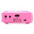 Mini DLP Projector with 150 Lumens  image projection up to 120 Inches  0 3 Inch DMD and WVGA resolutions as well as 1000 1 contrast ratio and remote control