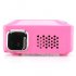 Mini DLP Projector with 150 Lumens  image projection up to 120 Inches  0 3 Inch DMD and WVGA resolutions as well as 1000 1 contrast ratio and remote control