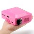 Mini DLP Projector with 150 Lumens  image projection up to 120 Inches  0 3 Inch DMD and WVGA resolutions as well as 1000 1 contrast ratio and remote control